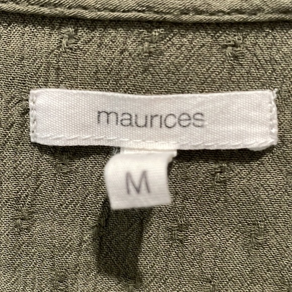 Maurices olive green duster - Picture 2 of 5